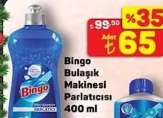 BİNGO BULAŞIK MAKİNESİ PARLATICISI 400 ML fiyat ve kampanya bilgisi
